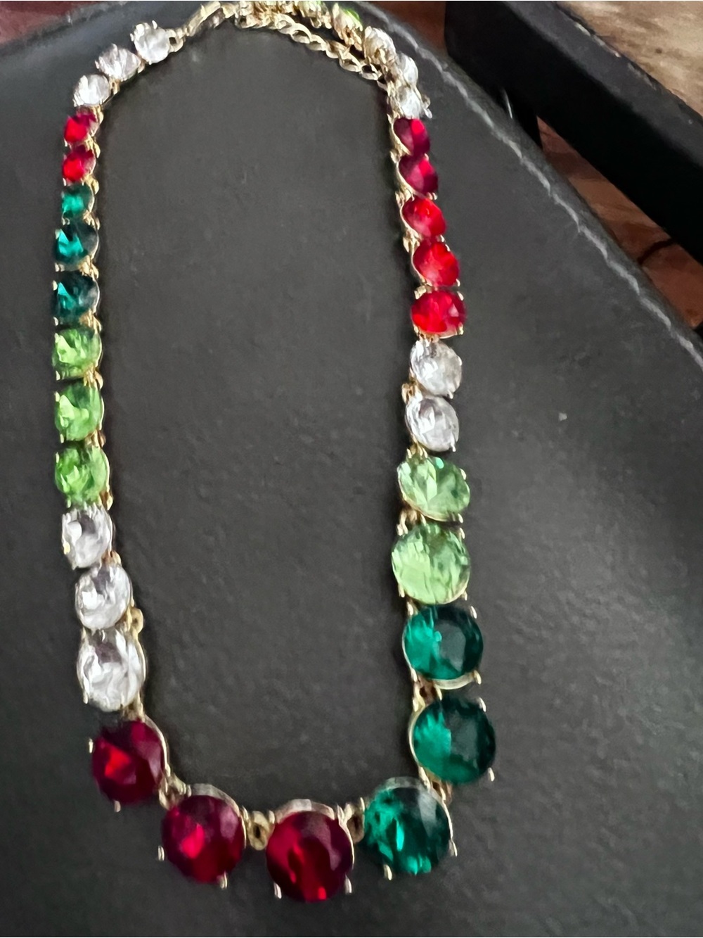 Multicolor Crystal Statement Necklace - Women Jewelry